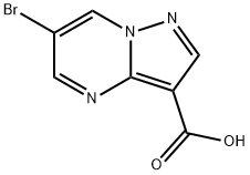 6-ブロモピラゾロ[1,5-A]ピリミジン-3-カルボン酸 化学構造式