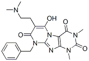 Pyrimido[2,1-f]purine-2,4,8(1H,3H,9H)-trione,  7-[2-(dimethylamino)ethyl]-6-hydroxy-1,3-dimethyl-9-(phenylmethyl)-|