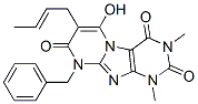 Pyrimido[2,1-f]purine-2,4,8(1H,3H,9H)-trione,  7-(2-butenyl)-6-hydroxy-1,3-dimethyl-9-(phenylmethyl)-  (9CI) Structure