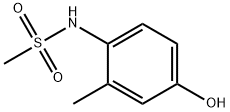 N-(4-ヒドロキシ-2-メチルフェニル)メタンスルホンアミド 化学構造式