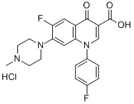 ジフロキサシン塩酸塩標準品 化学構造式