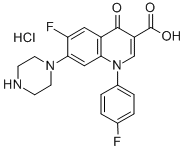 Sarafloxacin hydrochloride Structure