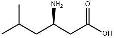 (R)-3-AMINO-5-METHYL-HEXANOIC ACID
 Structure