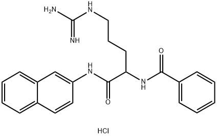 NA-苯甲酰-DL-精氨酰-β-萘胺, 913-04-2, 结构式