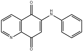 6-苯胺基-5,8-喹啉二酮 结构式