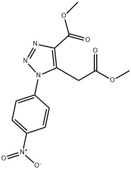 METHYL 5-(2-METHOXY-2-OXOETHYL)-1-(4-NITROPHENYL)-1H-1,2,3-TRIAZOLE-4-CARBOXYLATE Structure