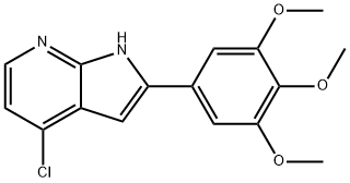 4-Chloro-2-(3,4,5-trimethoxyphenyl)-1H-pyrrolo[2,3-b]pyridine Struktur