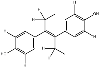 己烯雌酚-D8, 91318-10-4, 结构式