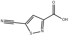 3 - 异噻唑羧酸,5 - 氰基 结构式