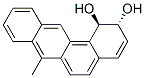 (1R,2R)-1,2-ジヒドロ-7-メチルベンゾ[a]アントラセン-1,2-ジオール 化学構造式