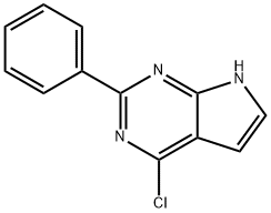 4-氯-2-苯基-7H-吡咯并[2,3-D]嘧啶, 91331-36-1, 结构式