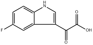 2-(5-氟-1H-吲哚-3-基)-2-氧代乙酸, 913320-96-4, 结构式