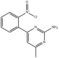 4-METHYL-6-(2-NITROPHENYL)PYRIMIDIN-2-AMINE Structure