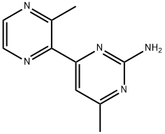 4-(3-METHYLPYRAZIN-2-YL)-6-METHYL-PYRIMIDIN-2-AMINE Structure