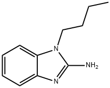 1-ブチル-1H-ベンズイミダゾール-2-アミン 化学構造式