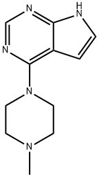 4-(4-METHYL-1-PIPERAZINYL)-1H-PYRROLO[2,3-D]PYRIMIDINE Structure