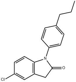 5-chloro-1-(4-propyl-phenyl)-1,3-dihydro-indol-2-one Structure