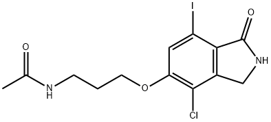 AcetaMide, N-[3-[(4-chloro-2,3-dihydro-7-iodo-1-oxo-1H-isoindol-5-yl)oxy]propyl]-|