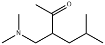3-((ジメチルアミノ)メチル)-5-メチルヘキサン-2-オン 化学構造式