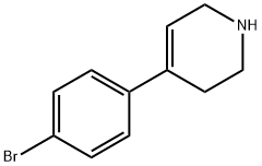 4-(4-溴苯基)-1,2,3,6-四氢吡啶 结构式