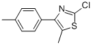 2-CHLORO-5-METHYL-4-(4-METHYLPHENYL)THIAZOLE Structure
