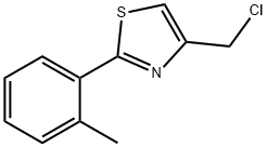 4-(クロロメチル)-2-(2-メチルフェニル)-1,3-チアゾール 化学構造式