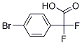 2-(4-bromophenyl)-2,2-difluoroacetic acid Struktur