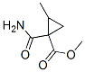 Cyclopropanecarboxylic  acid,  1-(aminocarbonyl)-2-methyl-,  methyl  ester Structure