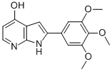 1H-Pyrrolo[2,3-b]pyridin-4-ol, 2-(3,4,5-trimethoxyphenyl)- Structure