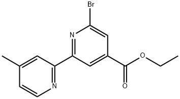 ETHYL 6-BROMO-4'-METHYL-2,2'-BIPYRIDINE-4-CARBOXYLATE Structure