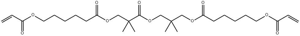 羟基特戊酰羟基新戊酸二[6-(丙烯酰氧)己酸] 结构式