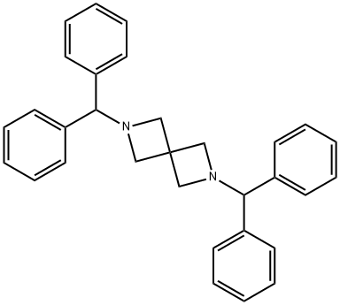 2,6-双(二苯甲基)-2,6-二氮杂螺[3,3]庚烷 结构式