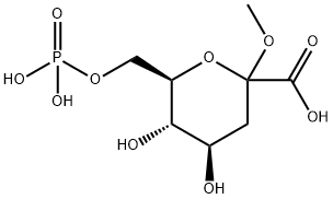 METHYL 3-DEOXY-D-ARABINO-HEPTULOPYRANOSIDE-7-PHOSPHATE 结构式