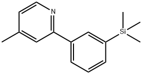 4-methyl-2-(3-trimethylsilylphenyl)pyridine Structure