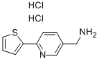 (6-THIEN-2-YLPYRIDIN-3-YL)METHYLAMINE DIHYDROCHLORIDE 化学構造式