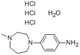 4-METHYLHOMOPIPERAZINE-4-AMINOBENZENE TRIHYDROCHLORIDE MONOHYDRATE Structure