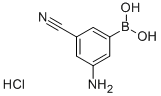 3-AMINO-5-CYANOBENZENEBORONIC ACID HYDROCHLORIDE 97 Structure