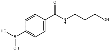 4-(3-HYDROXYPROPYLCARBAMOYL)BENZENEBORONIC ACID 97 Structure