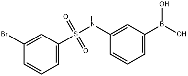 3-(3-BROMOPHENYLSULPHONAMIDO)BENZENEBORONIC ACID 95 Structure