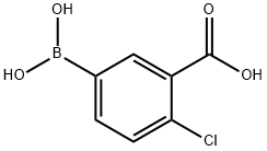 3-羧基-4-氯苯硼酸 结构式