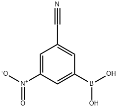 3-CYANO-5-NITROBENZENEBORONIC ACID 98 Struktur