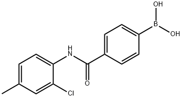 N-(2-氯-4-甲基苯基)-4-硼苯甲酰胺,913835-39-9,结构式
