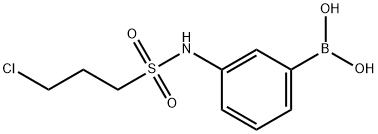 3-(3-氯丙基磺酰氨基)苯基硼酸,913835-50-4,结构式