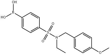 4-[N-ETHYL-N-(4-METHOXYBENZYL)SULPHAMOYL]BENZENEBORONIC ACID 98 Structure