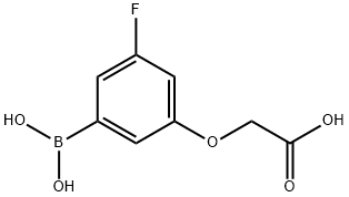 3-(CARBOXYMETHOXY)-5-FLUOROBENZENEBORONIC ACID 96 Struktur