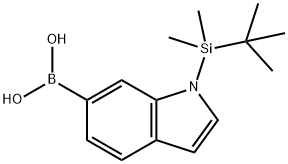 1-(TERT-BUTYLDIMETHYLSILYL)-1H-INDOL-6-YLBORONIC ACID 98 Struktur