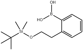 2-(2-(叔丁基二甲基硅氧基)乙基)苯基硼酸,913835-62-8,结构式