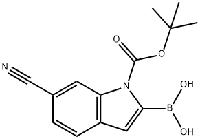 6-CYANO-1H-INDOL-2-YLBORONIC ACID, N-BOC PROTECTED 96