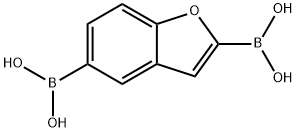 BENZOFURAN-2,5-DIYLDIBORONIC ACID 98 化学構造式