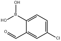 4-CHLORO-2-FORMYLBENZENEBORONIC ACID 98 Struktur